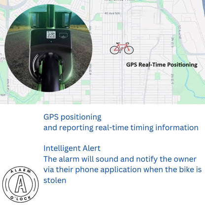 Smart Bike Lock with GPS tracking QR code tracking vibration alarm