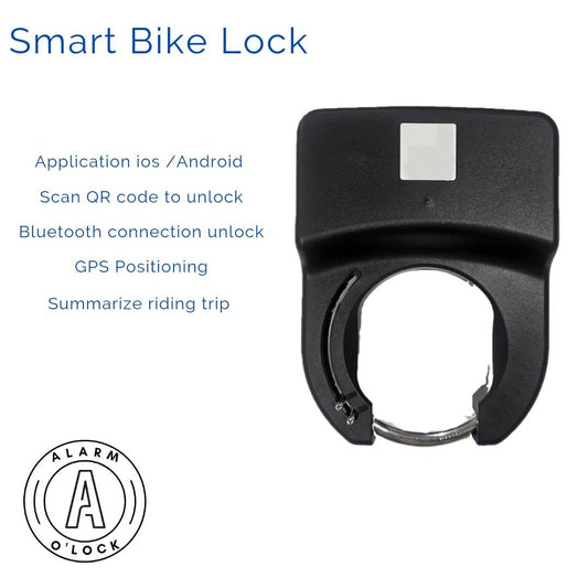 Smart Bike Lock with GPS tracking QR code tracking vibration alarm